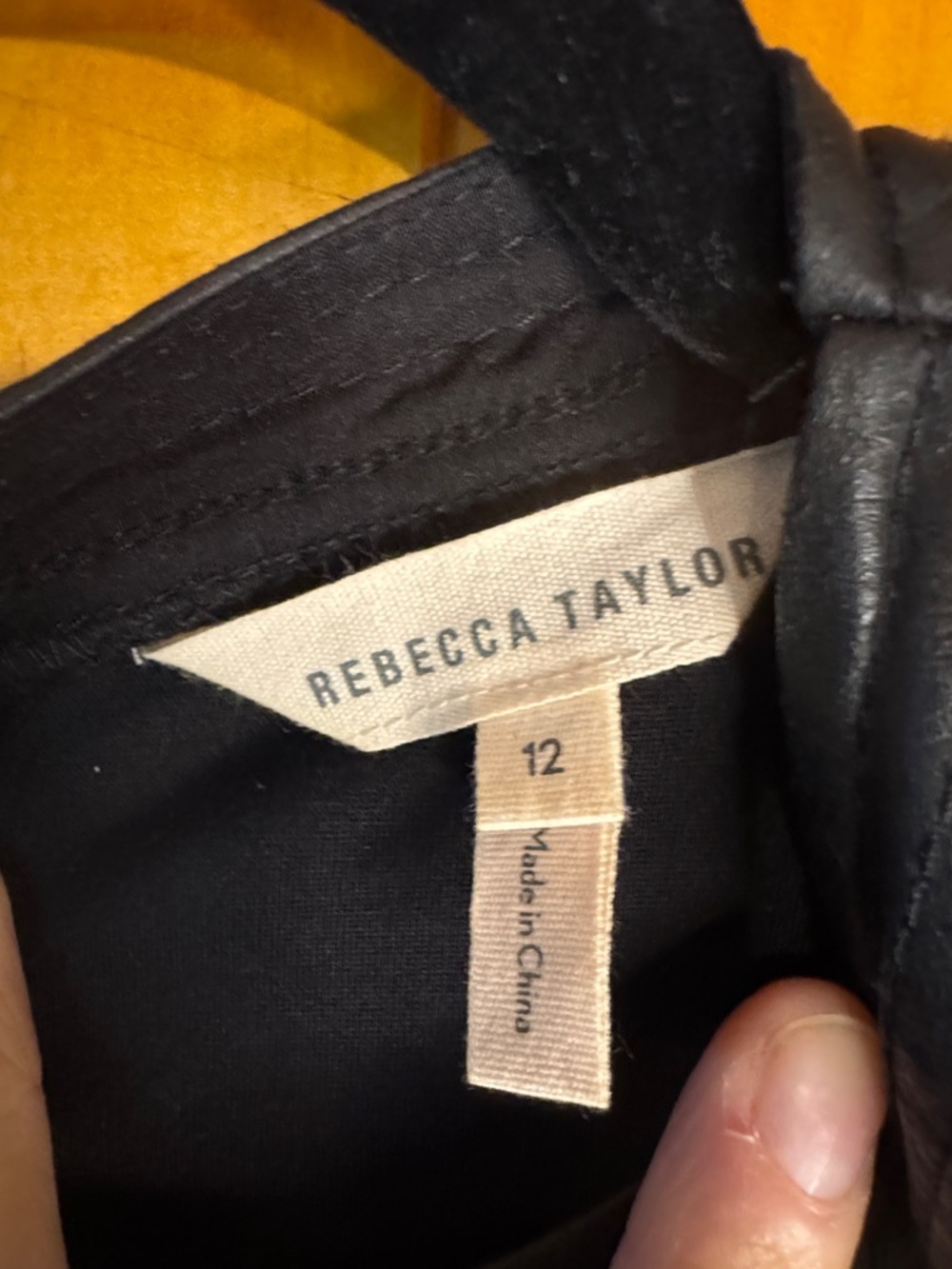 Rebecca Taylor Black Sleeveless Pleated Faux-Leather Midi Dress - Picture 2 of 7